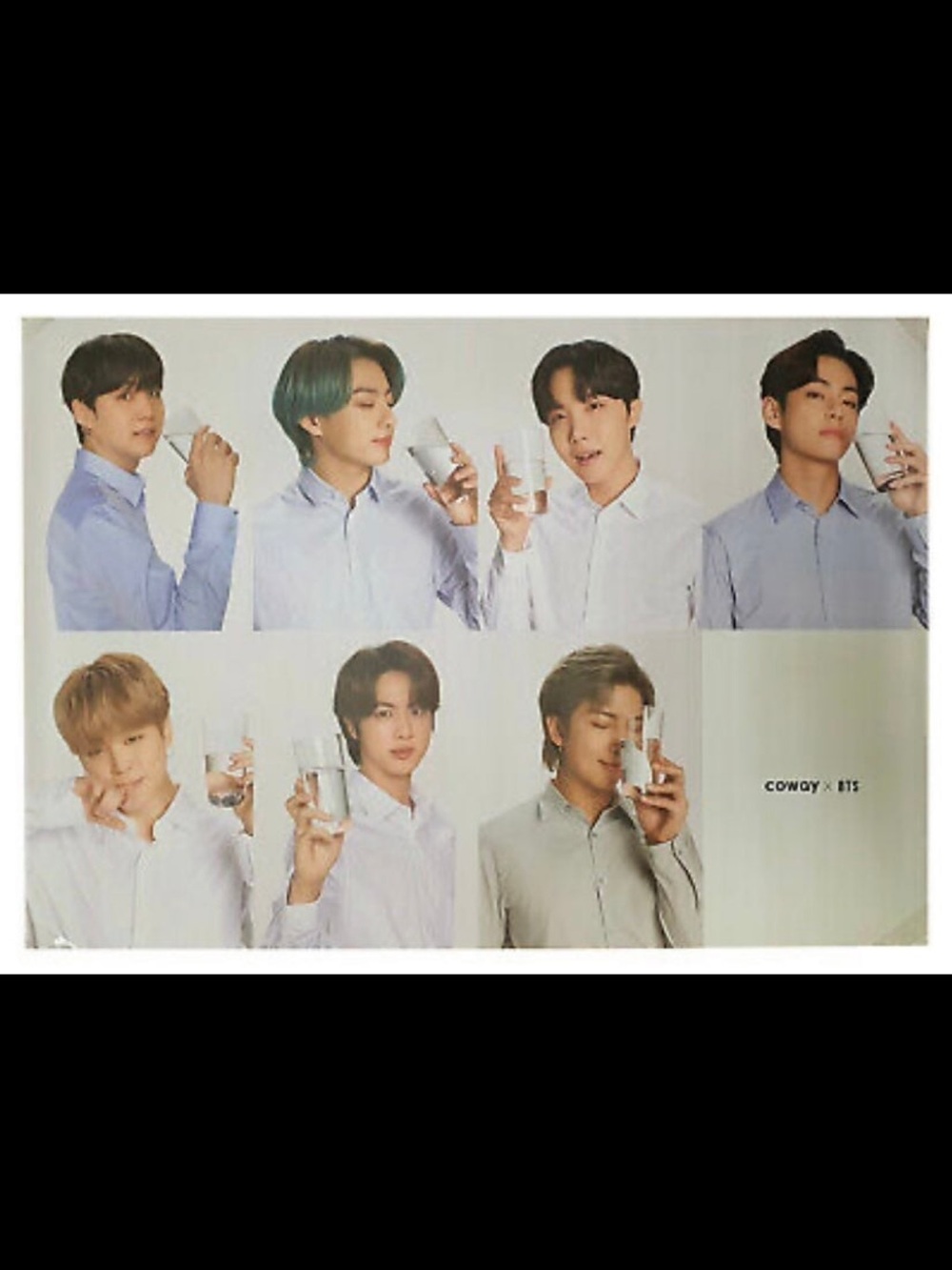 BTS x Coway Promotional Home Art Poster - White